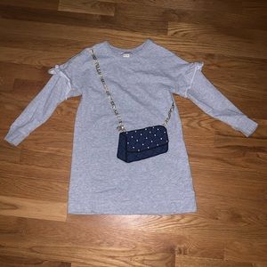 Kate Spade NY Grey Dress with Quilted Handbag